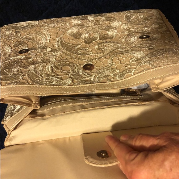 Lace covered Bag - Never Used - Picture 2 of 3